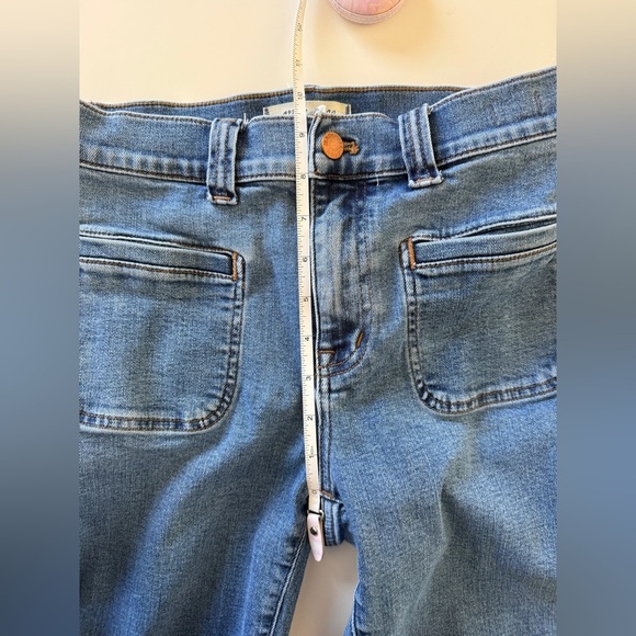 Madewell-Mid Rise-Kick Out-Crop Jeans-Blue-Classic-Spring-Summer-Costal-Size 27 - Picture 11 of 16